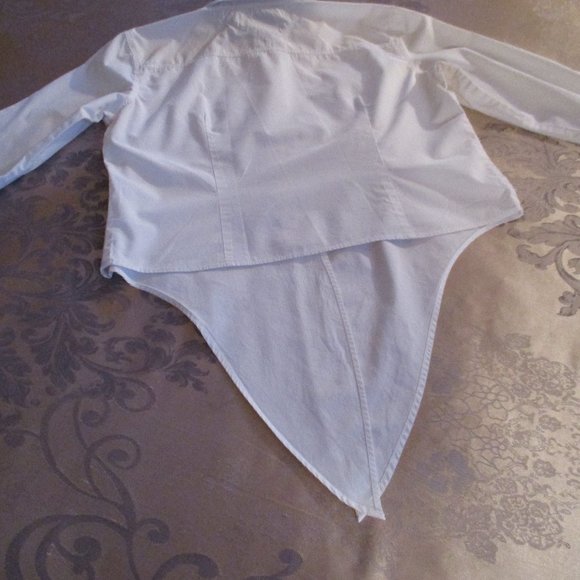 TOMMY HILFIGER JEANS WHITE WAIST TIE TOP - Picture 7 of 16